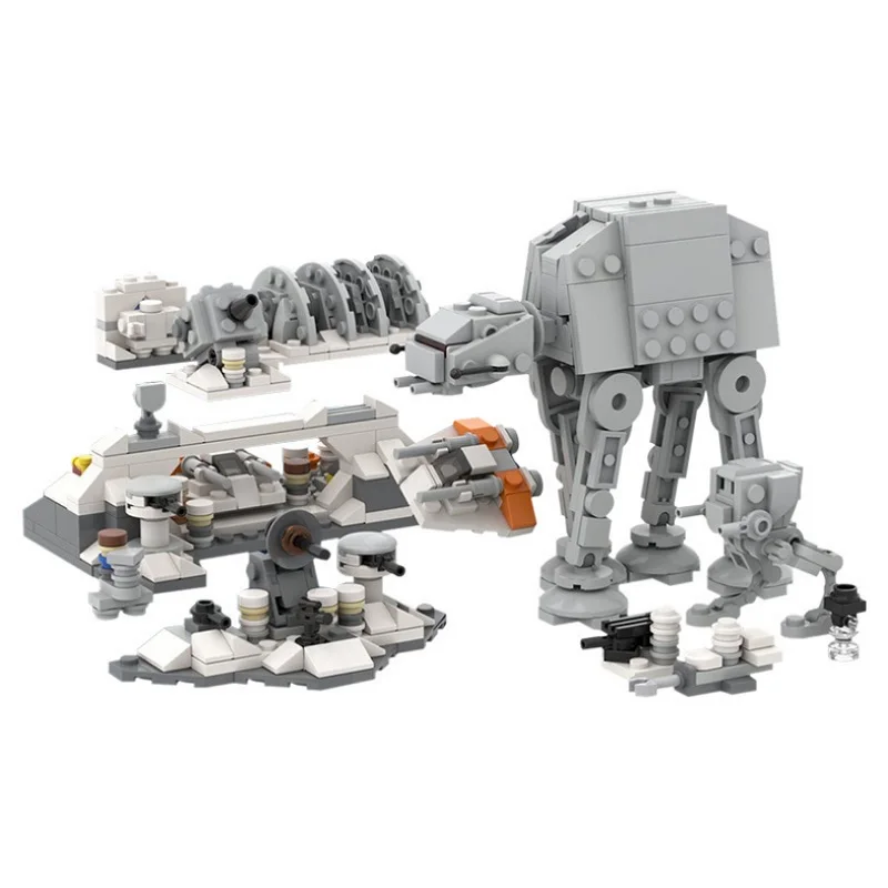 

Buildmoc Space Series Building Blocks Micro Assault AT-AT AT-AP Walker Space Destroyer DIY Model Bricks Kids for Toys Xmas Gifts