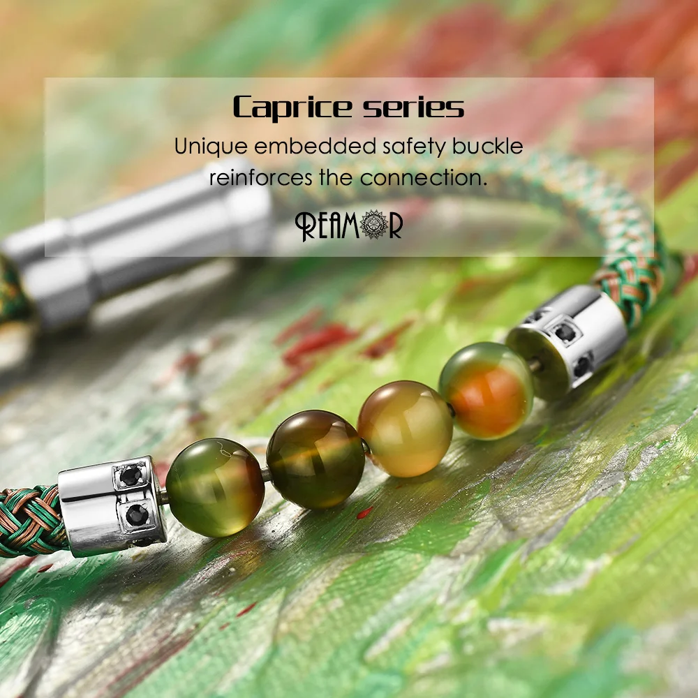 RUIMO натуральная проволока из нержавеющей стали и съемные бусины натурального