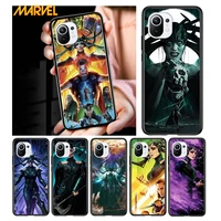 hela marvel cool for xiaomi mi 11 10t note 10 ultra 5g 9 9t se 8 a3 a2 a1 6x pro play f1 lite 5g black phone case