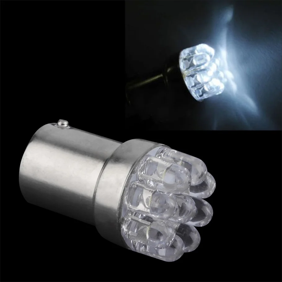 1 шт. супер яркий 1156 9 SMD автомобиль лампа Белый светодиодный поворотник