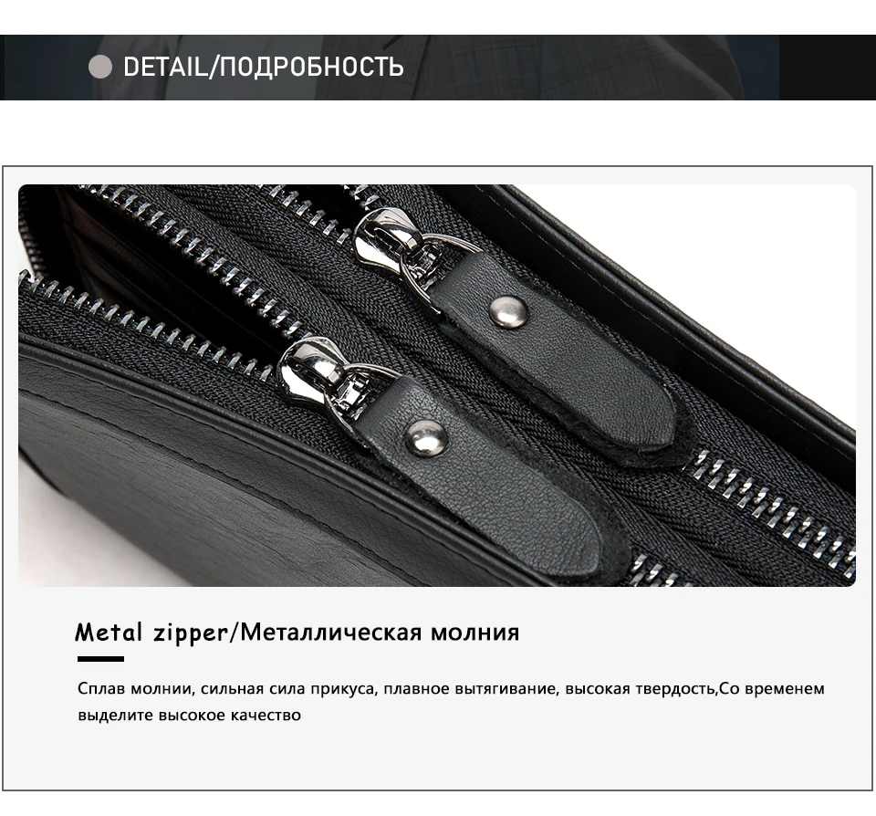 Длинный мужской кожаный кошелек, мужские кошельки, мужской кошелек из натуральной кожи, мужские клатчи, сумки на каждый день на молнии, сумка для денег 9013