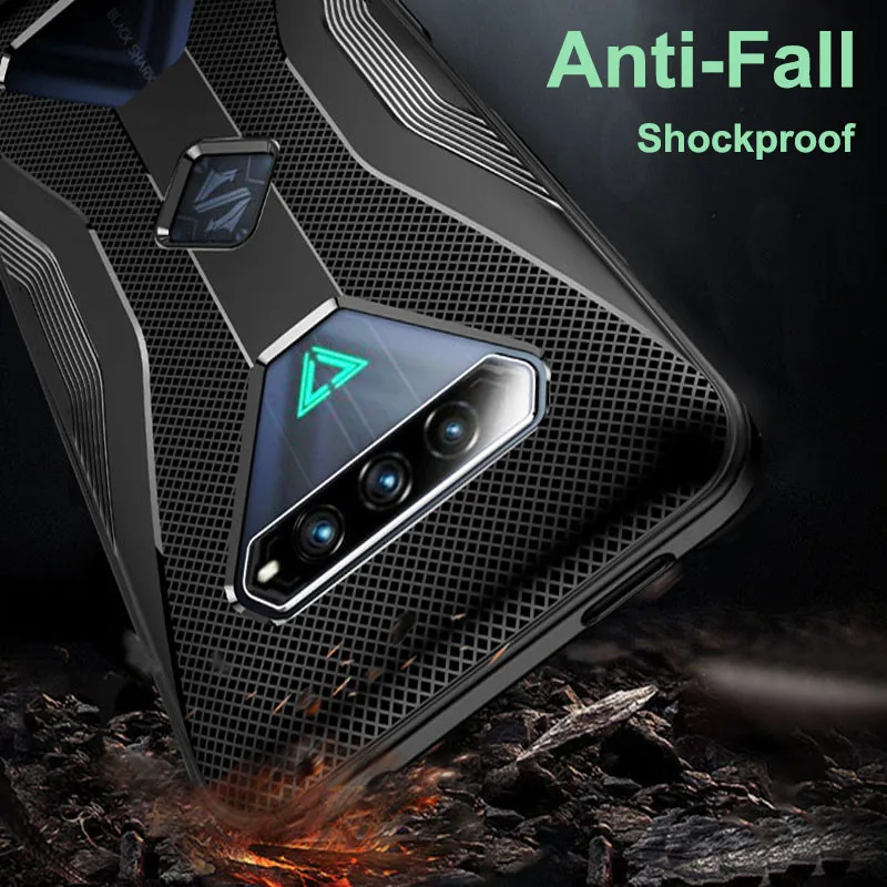 Противоударный мягкий чехол для телефона из ТПУ Black Shark 4S с поддержкой рукоятки 4