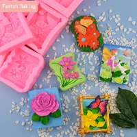 butterfly girl flowers rose wedding silicone mold for diy soap candle cake baking mould handmade craft clay resin art