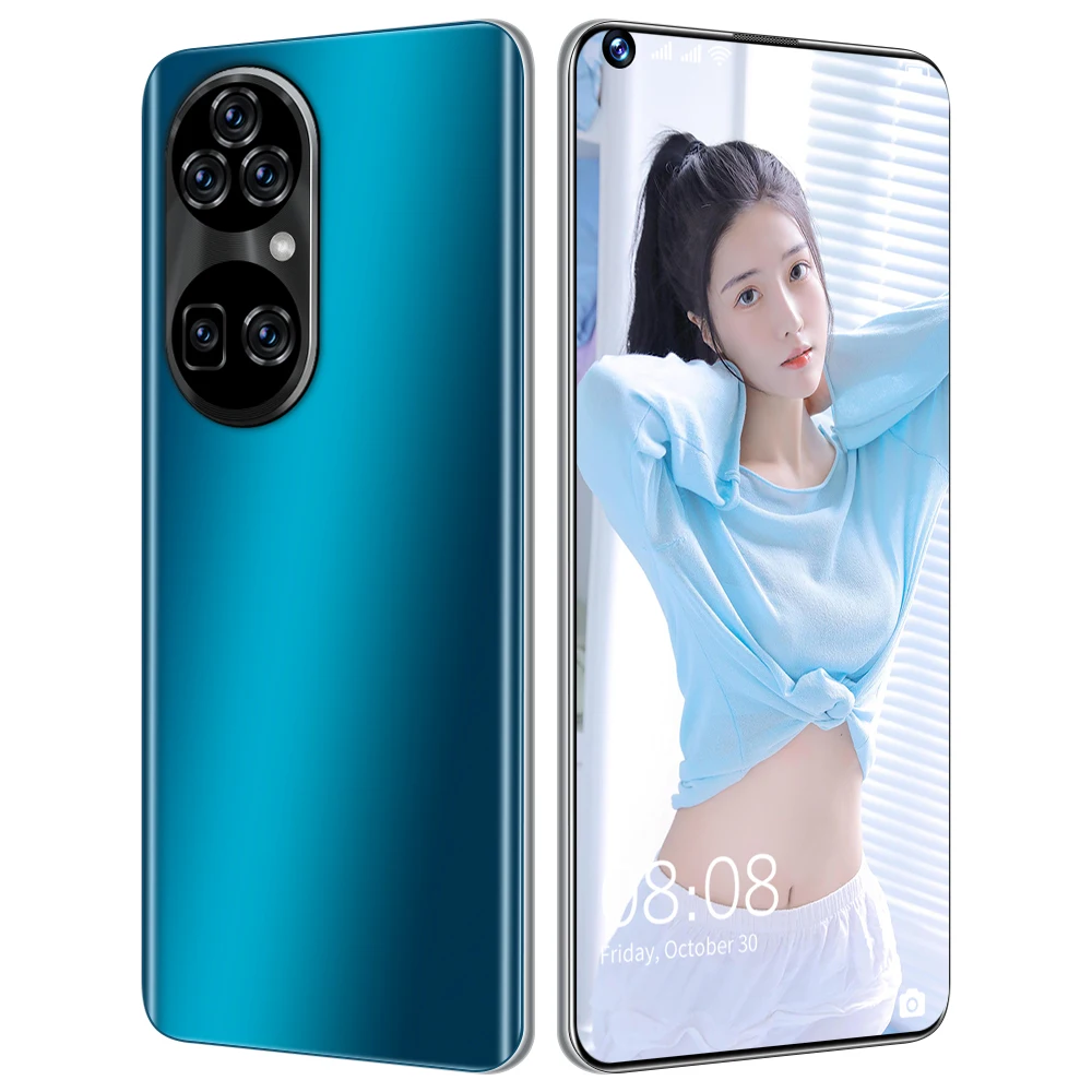 

7.3 Inch P50 Pro+ Smartphone Cell Phone MTK6899 256GB/512GB CellPhones 32MP+50MP 6800mAh 5G Network Mobilephones Android 11.0