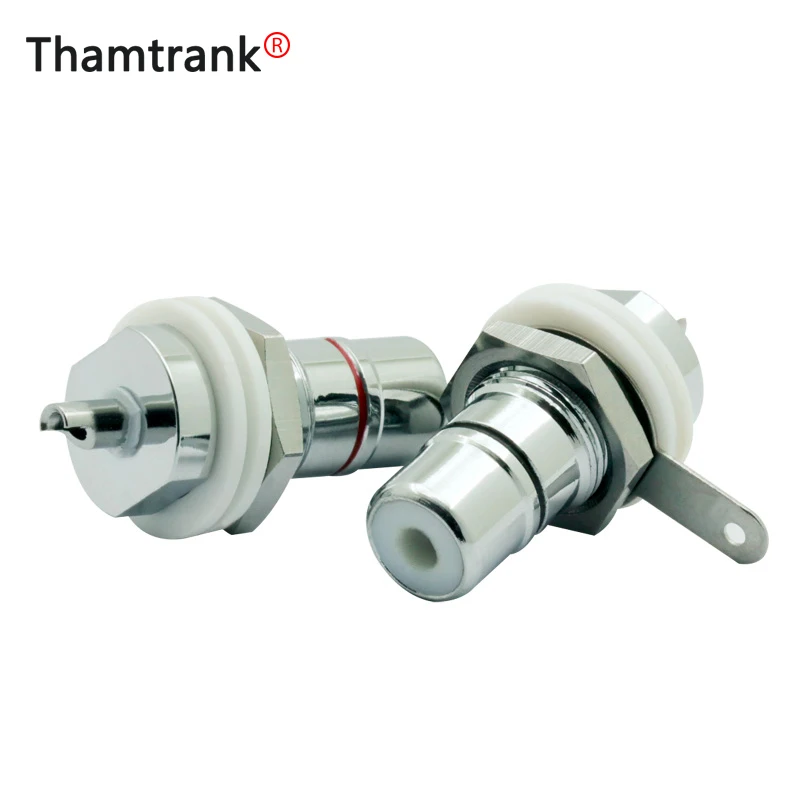 10 шт./5 пар Высокое качество родий/позолота медь CMC RCA Женский клеммный разъем AV