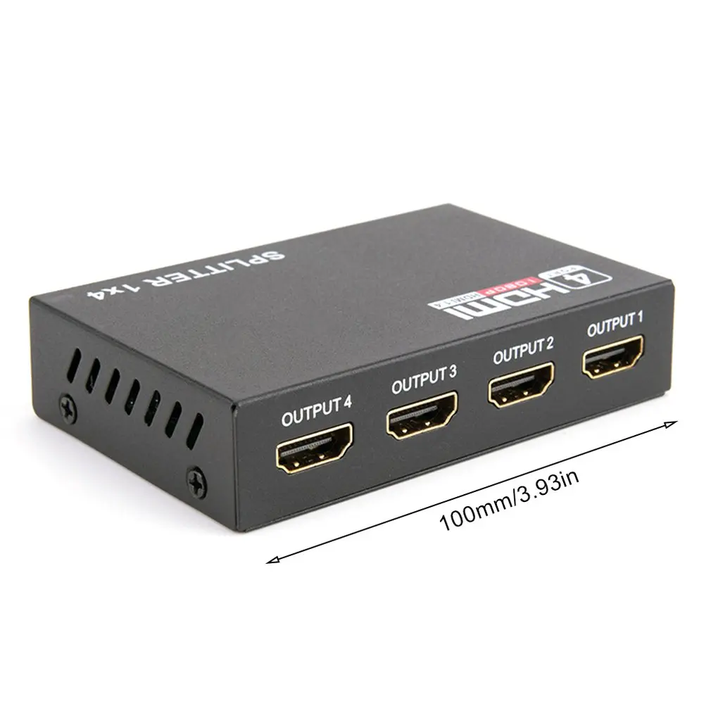 

Splitter HDCP 4K 1x2 Out Power Signal Amplifier 1080P 3D 1x4 Audio Spliter Converter Adapter