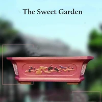35cm 13 78in grc durable home garden bonsai diy chinese zeng style gardening abs concrete cement flower pot planter mold