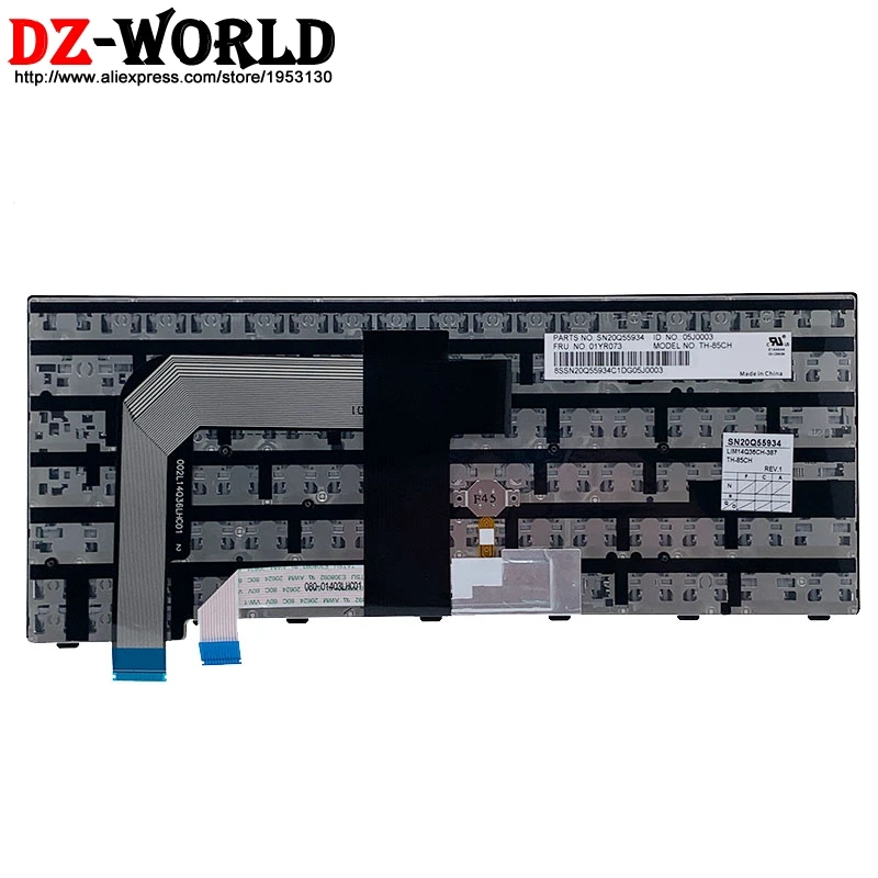 Новая Оригинальная клавиатура CH Swiss для ноутбука Lenovo Thinkpad 13 S2 2nd T460s T470s Teclado 01YR073