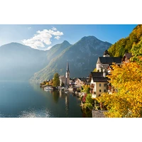super hard autumn scenery in austria 1000 pieces of paper puzzle adult decompression childrens educational toys gift