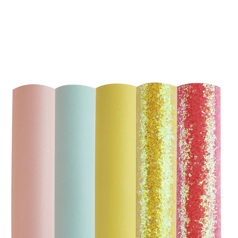 Красочные Личи шаблон блестки кожаный материал DIY серьги ювелирные изделия