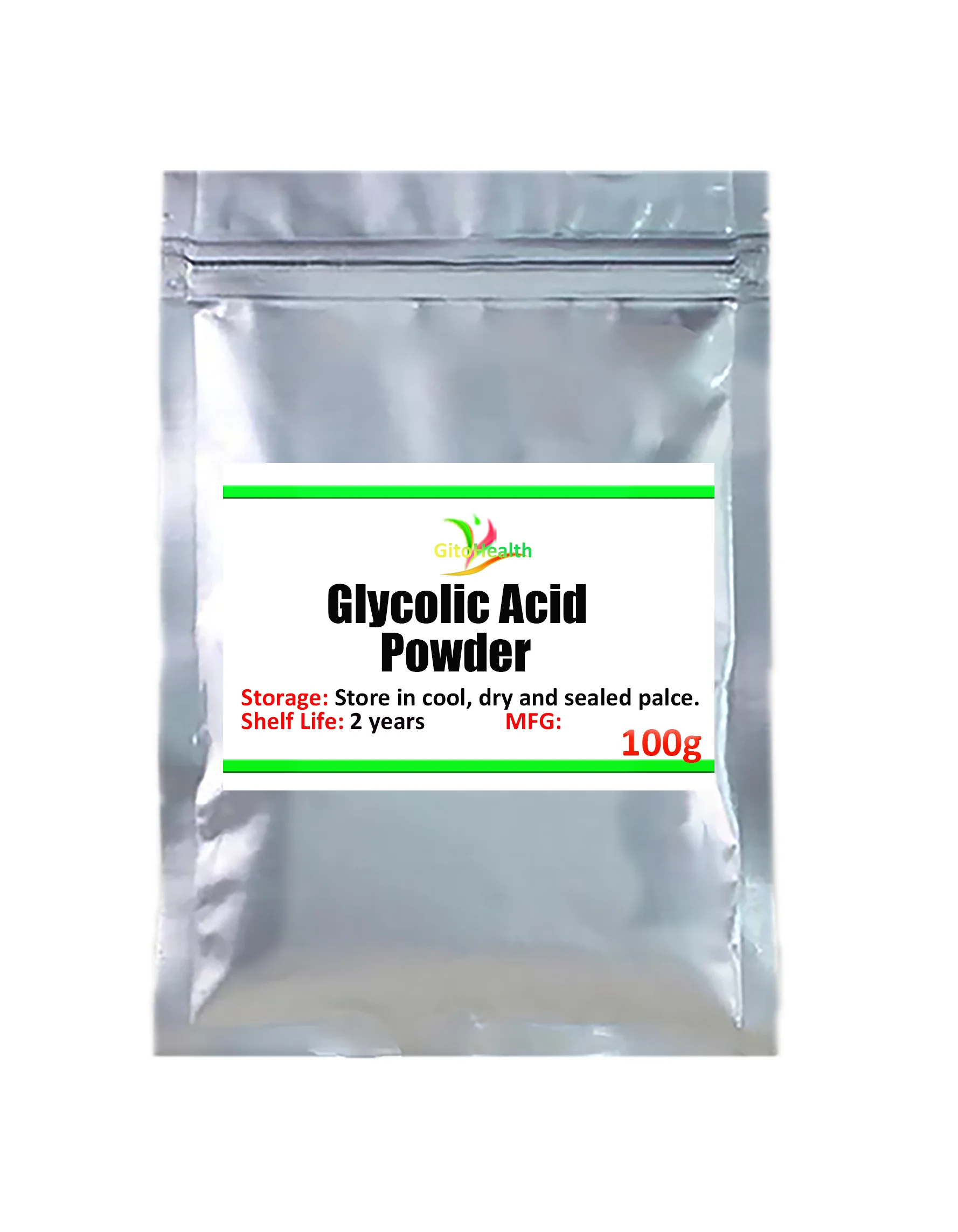 

High quality glycolic acid powder can improve skin and reduce wrinkles, acne scars and pigmentation