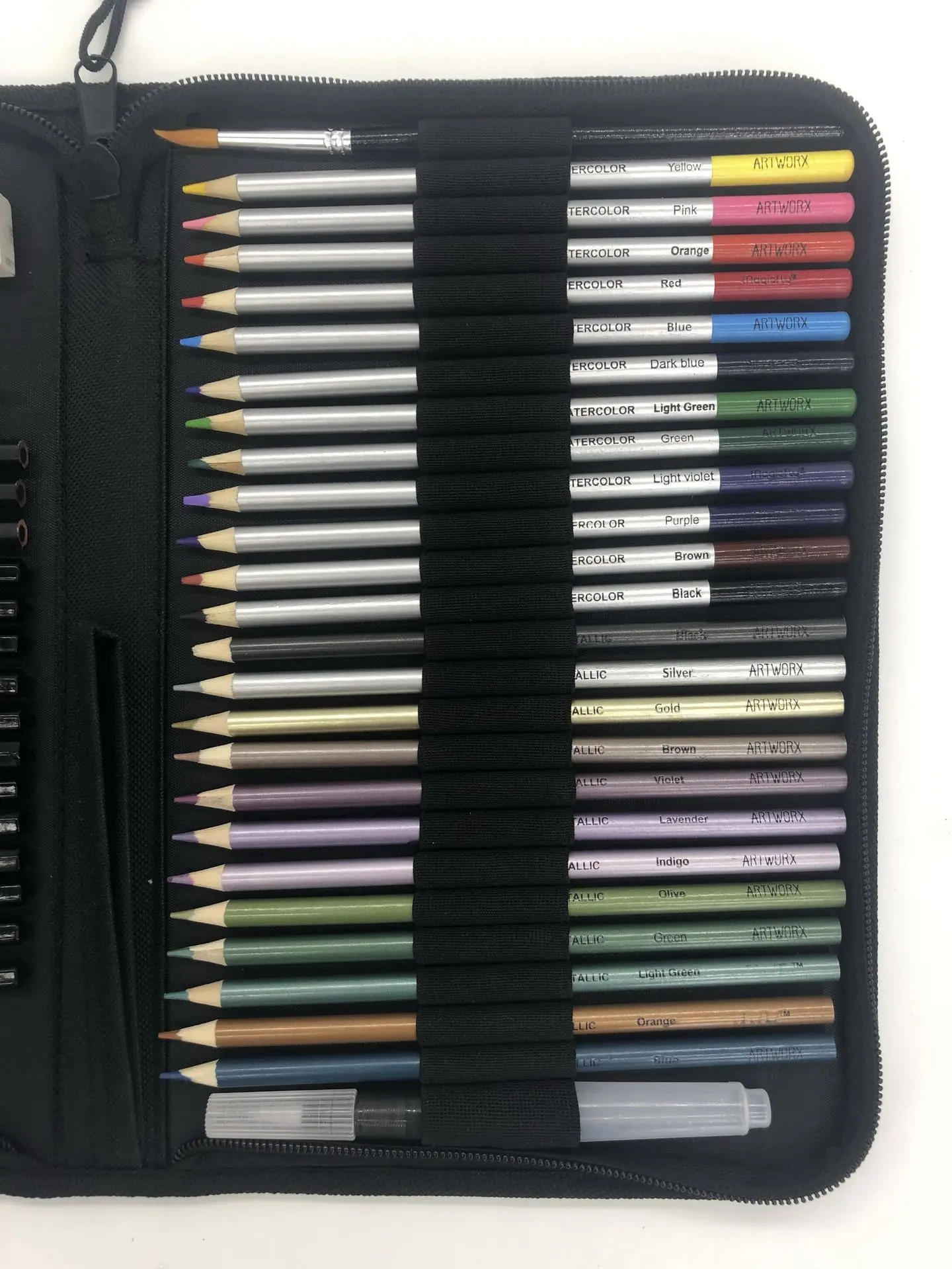 Color Pencil Paint Set 51 Pcs Including 39 Colored Drawing Professional Adult Kids Stationery | Канцтовары для офиса и дома