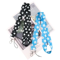 flyingbee tooth blue black painting art key chain lanyard neck strap for phone keys id card lanyards for dentist doctor x2120