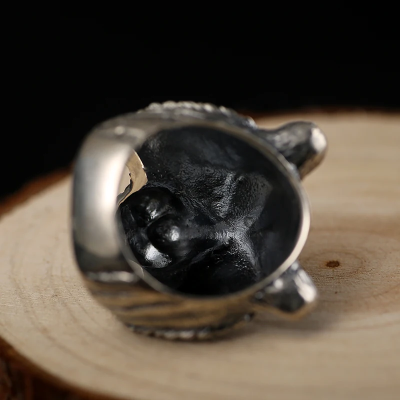 Zabra Аутентичные стерлингового серебра 925 Прохладный Тигр большое кольцо для Для - Фото №1