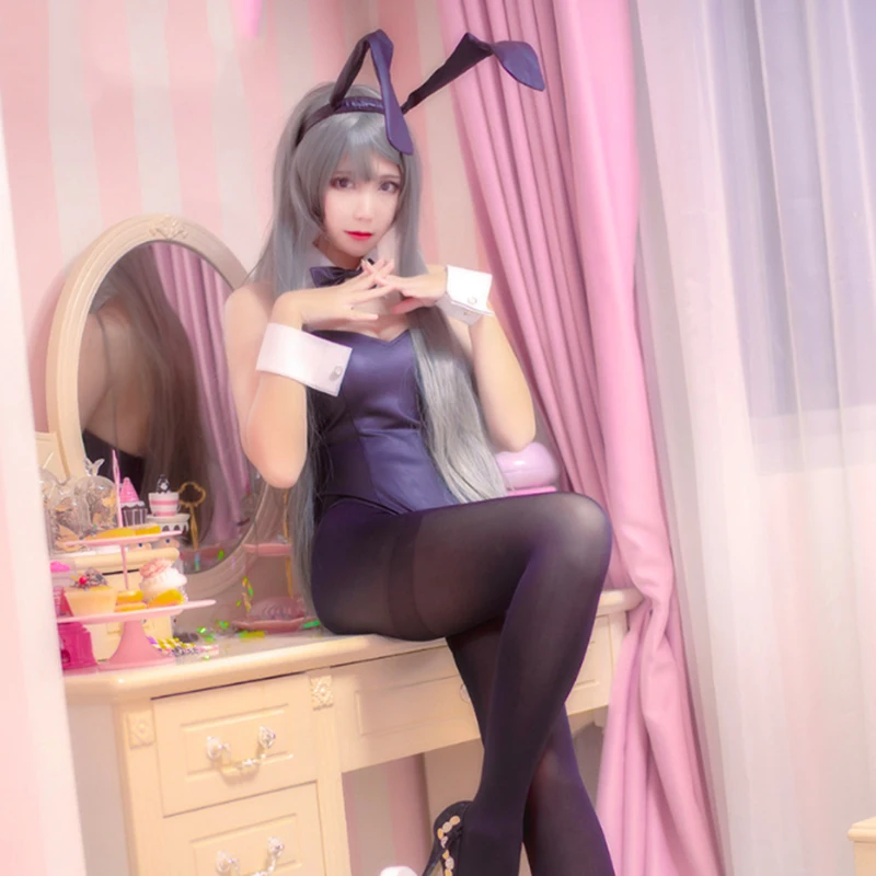 Аниме Rascal Does Not Dream of Bunny Girl Senpai маскарадный костюм МАИ сакуражима сексуальный