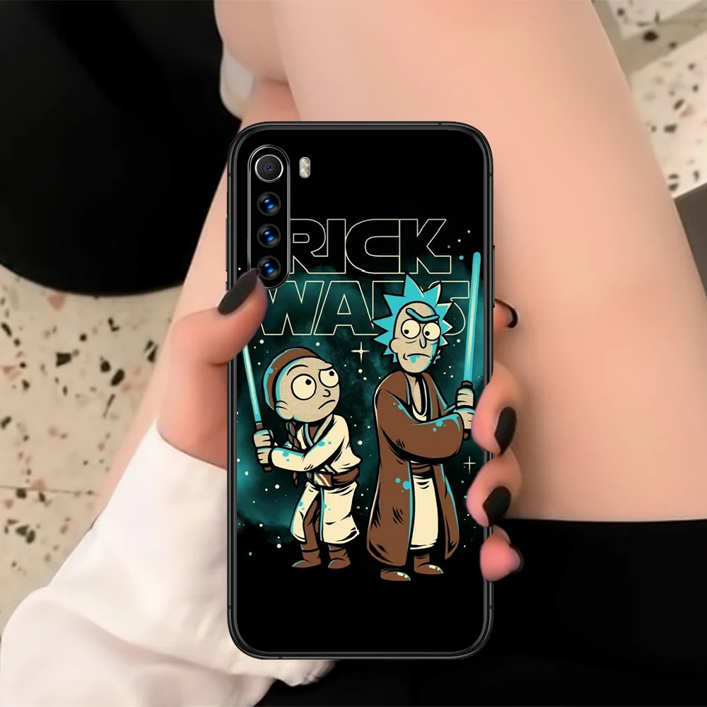 

Rick Or Morty Phone Case For XIAOMI Redmi Note 3 4 5 6 7 8 9 Pro T S X Max Black black Funda 3D Cover Tpu Shell Fashion Prime