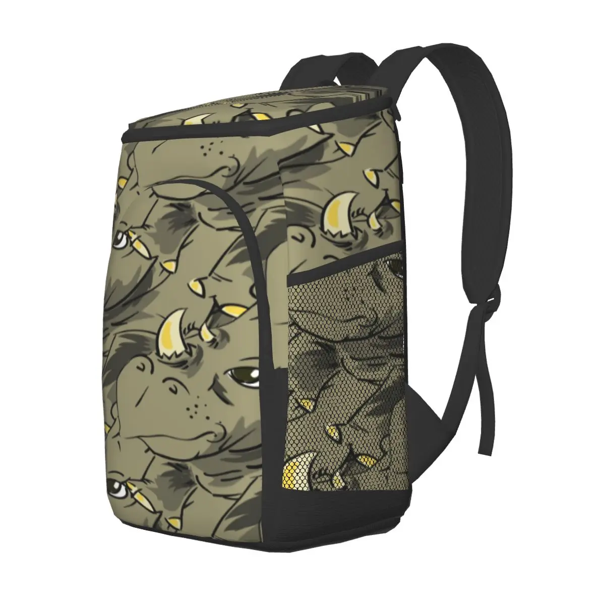 picnic cooler backpack african rhinoceros rhino pattern waterproof thermo bag refrigerator fresh keeping thermal insulated bag free global shipping