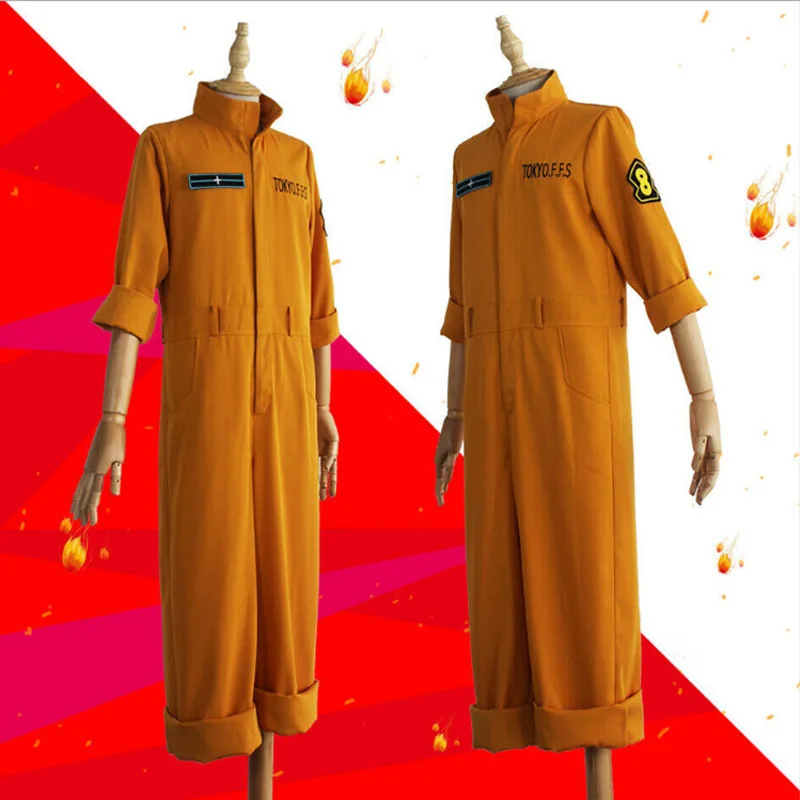 Костюм для косплея шиньра кусакабе костюм Enn No Shouboutai Fire Force комбинезон Maki Oze парик