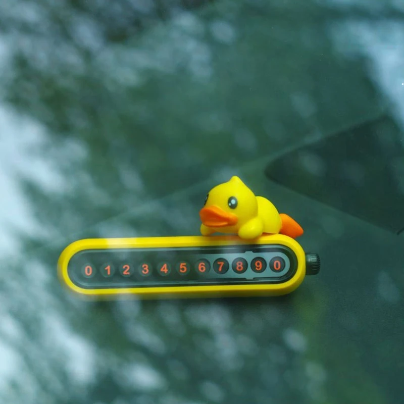 Автомобильная табличка с номером телефона утка для временной парковки номер