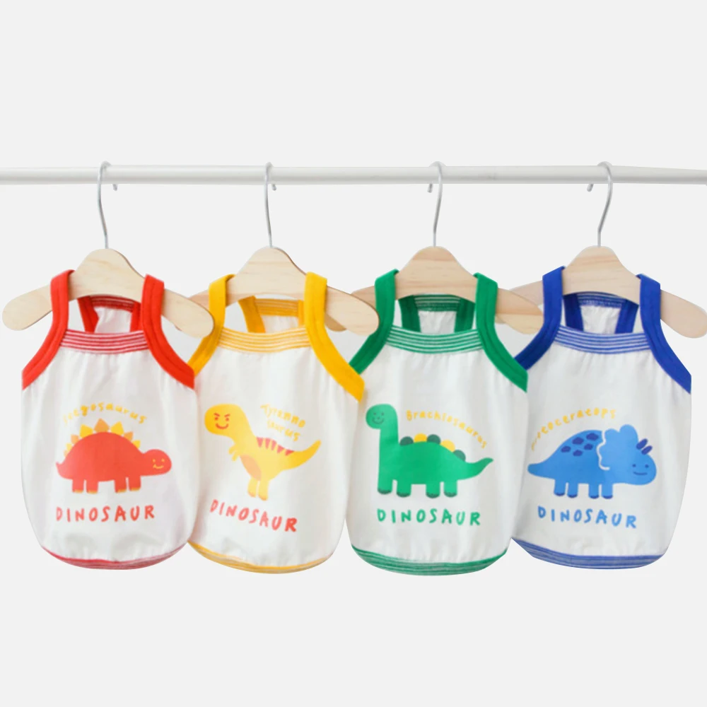 XS XL хлопковая одежда для домашних животных собак летняя футболка с принтом