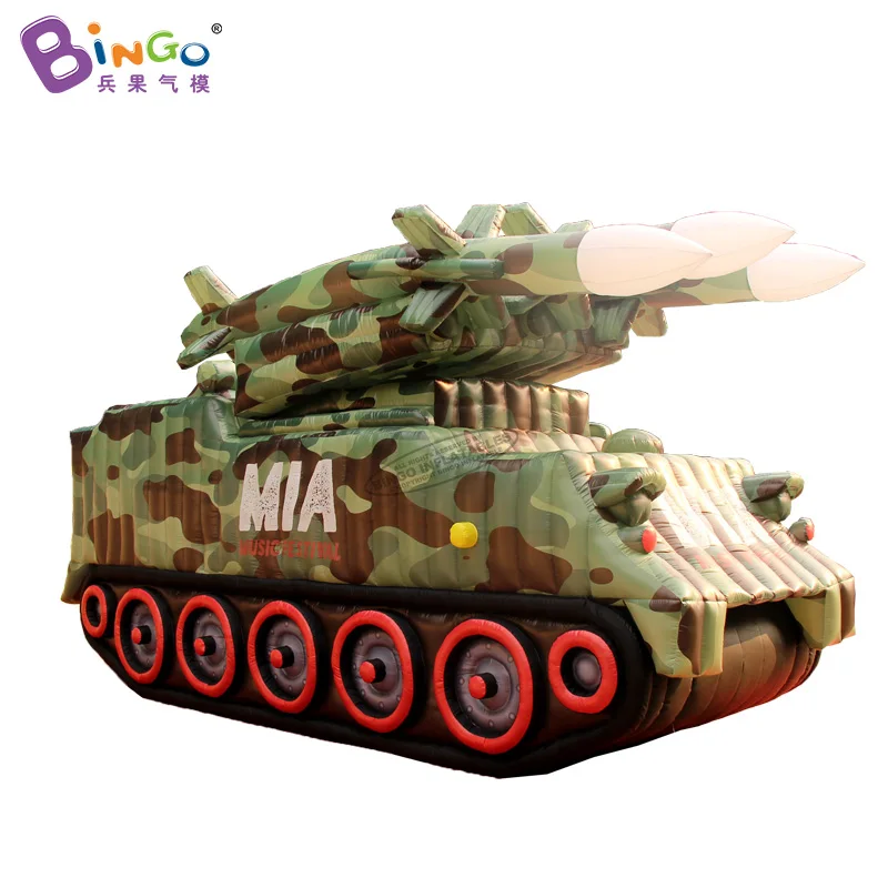 

Personalized 7x2.8x3.8 Meters War Army Replica Inflatable Military Tank for Decoration Toys