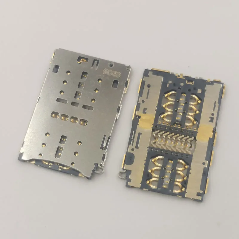 1Pcs Sim Card Reader Slot Tray Holder Connector Socket For Huawei GR5 Y6 Pro Y6Pro 2017 MediaPad T3 AGS-L09 M3 Lite BTV-DL09 | Мобильные