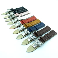 genuine leather 14mm 16mm 18mm 19mm 20mm 21mm 22mm 23mm 24mm watch band 121314151617mm soft watch strap butterfly buckle
