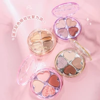 four leaf clover eye shadow palette shimmer matte pigmented pressed powder glitter stage party eyeshadow waterproof long lasting