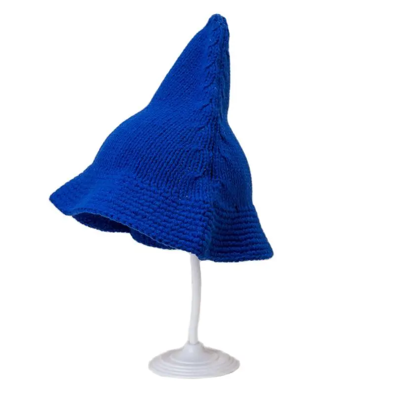 

2021 New Fashion Wild Lady Fisherman Hat Autumn and Winter Warm Basin Hat Pointy Wool Knitted Hat