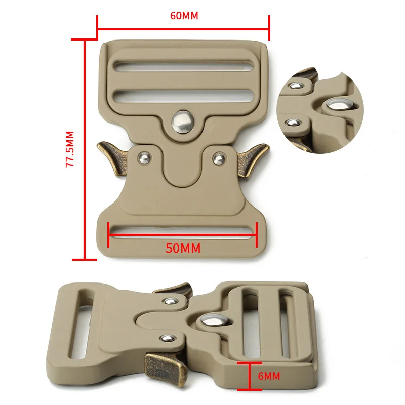 Meetee 1 шт./2 шт./4 шт. 50 мм металлическая пряжка для ремня уличные быстросъемные