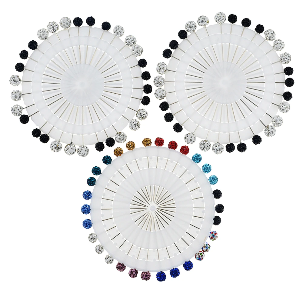 30 шт./лот мусульманские женские хиджаб Броши со стразами на капюшон шарф булавки