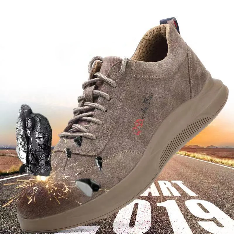 Новые Противоударные Защитные Ботинки мужские рабочие стальные ботинки