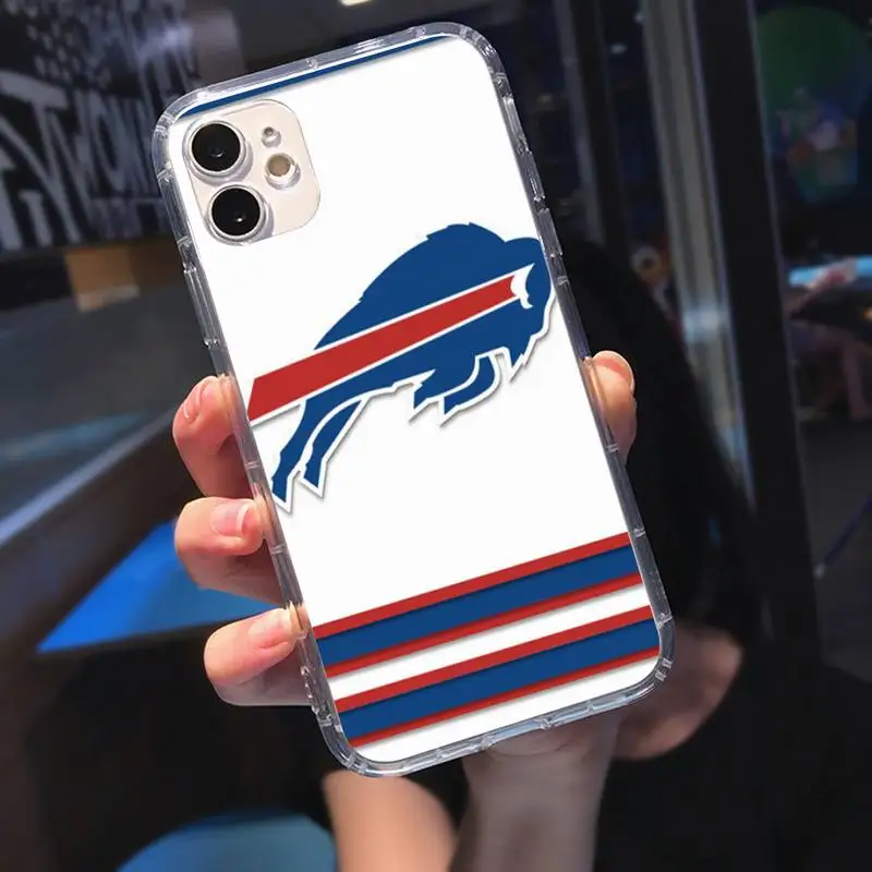 

ZFGHSHYQ B-Buffalo Bills Soft Phone Case Transparent Case For Iphone 6 6s 7 8 Plus XR X XS 11 12 Pro Max