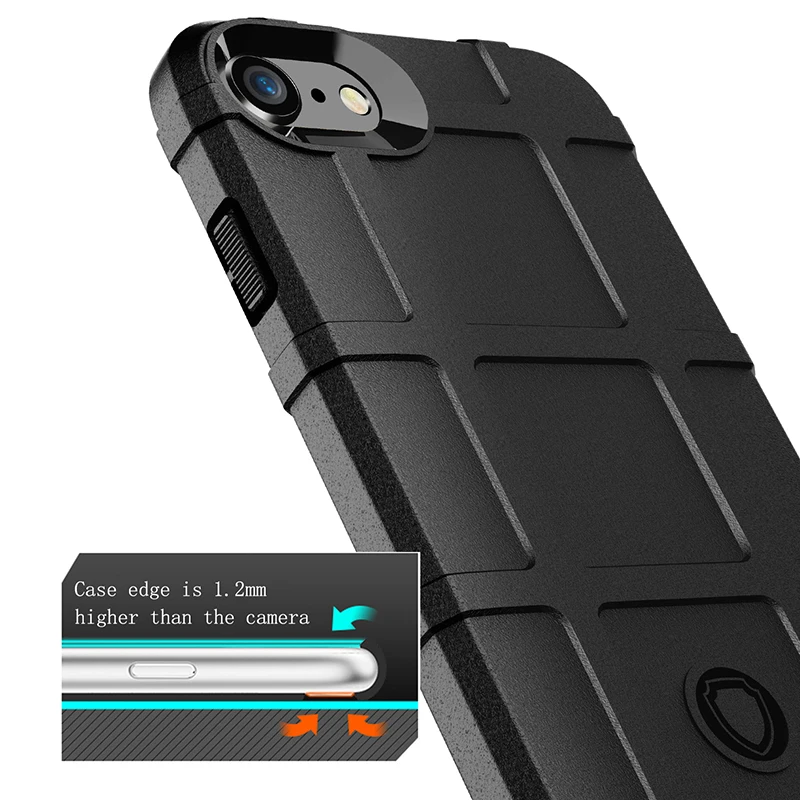Силиконовый чехол SUEF Shield для iPhone 7 8 Plus 6 s XR X телефона 360 градусов полный Чехол