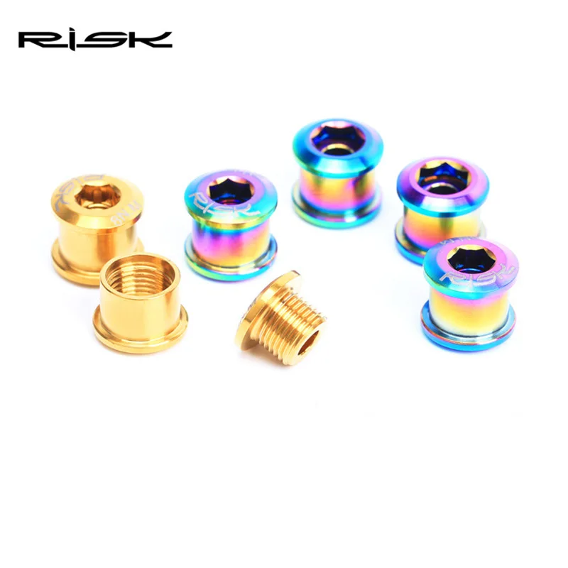 4 шт./компл. MTB 5 BMX TC4 BikeTitanium фиксатор шатуна звездообразная звезда фиксирующие