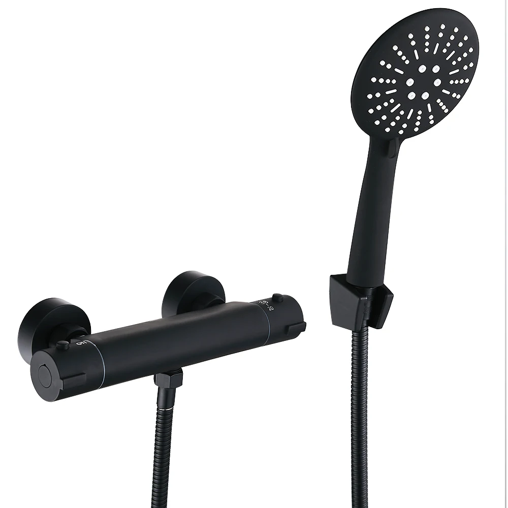 Смеситель для душа Rainfal настенный медный набор насадка холодной и горячей воды