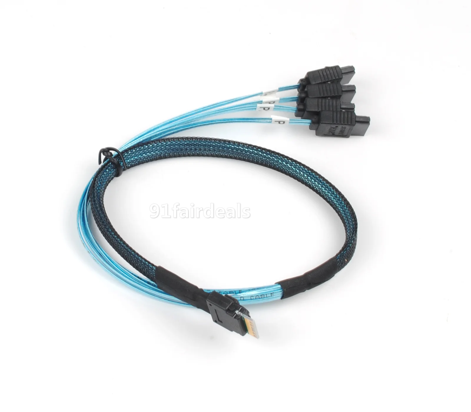 

4 шт./лот SAS 4,0 SFF-8654 4i 38pin хост к 4 SATA 7pin SATA кабель для целевого жесткого диска Mini-sas кабель 50 см