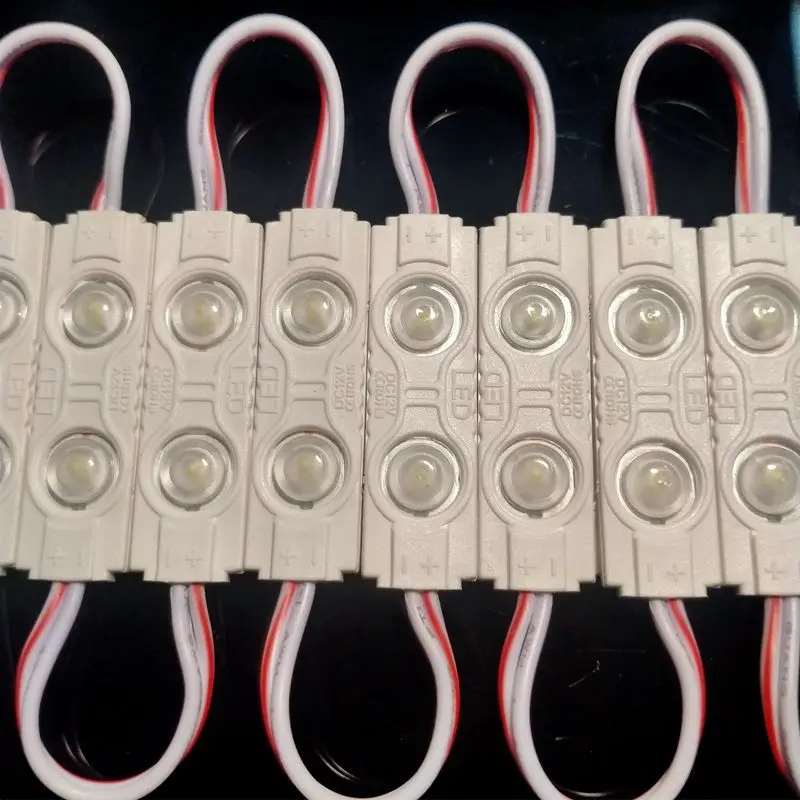 20 штук супер яркий светодиодный модули DC12V водонепроницаемый 2835 2 светодиодный s инжекционного метода литья светодиодный освещение белый/красный/синий/желтый/розовый/теплый белый