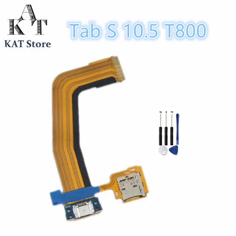 

KAT для samsung GALAXY Tab S T800 T805 разъем порта зарядного устройства гибкий лучший послепродажный сервис