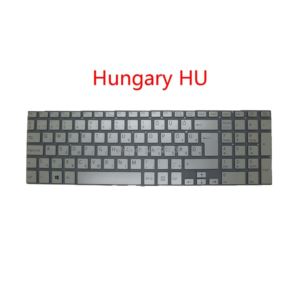Ноутбук с подсветкой RU SL GK HU CZ TR BG PO клавиатура для SONY VAIO SVF15A словенская русская