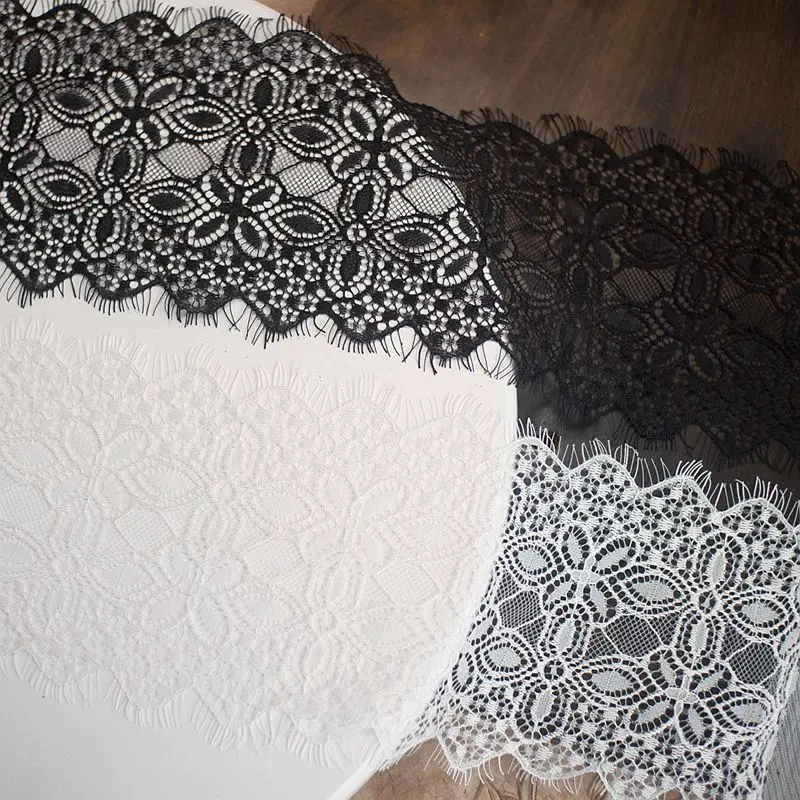 

15 метров = 1 комплект = 5 шт., французская кружевная отделка с ресничками, 14 см шириной, 2020 Новое кружево для костюма, кружево «сделай сам», опто...