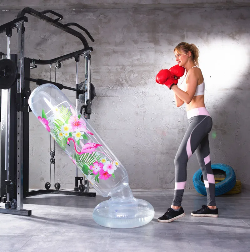 Прозрачная надувная Сумка для кикбоксинга ударная сумка без подставки мешок с