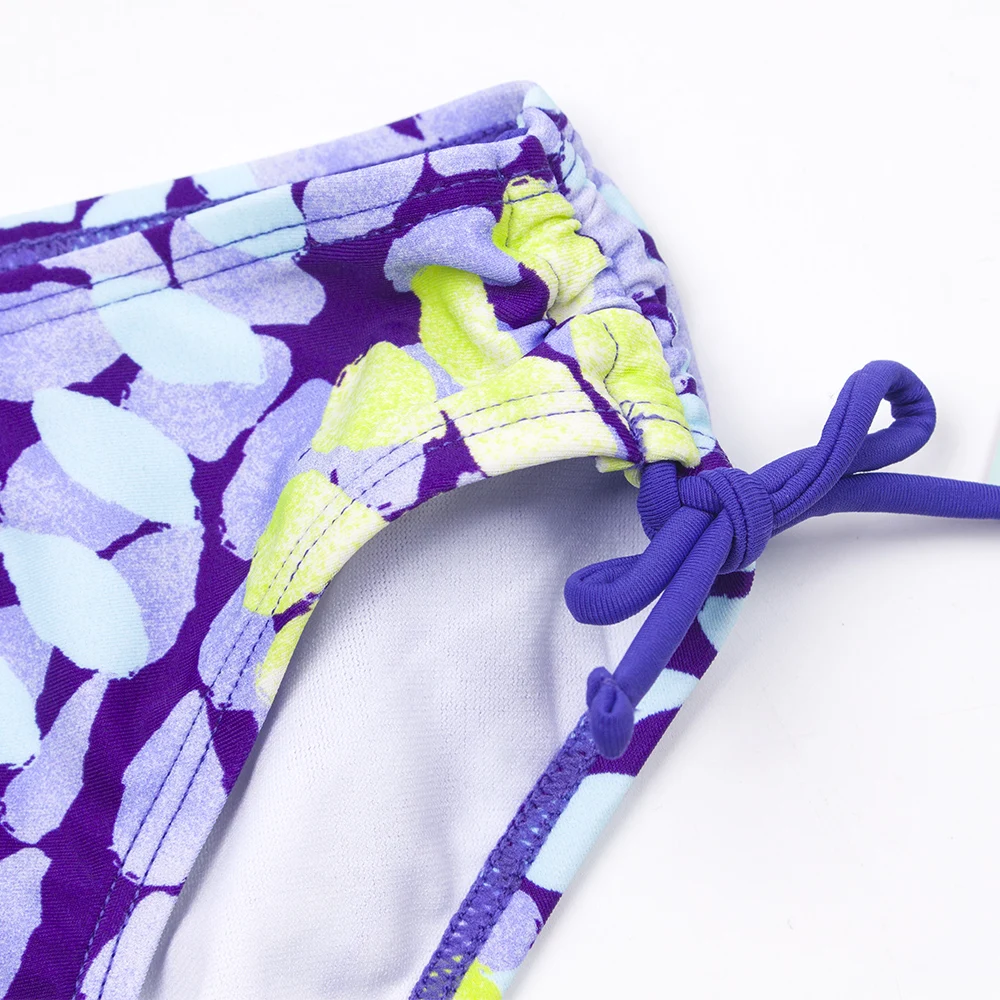 

Printed Floral Sling Bikini Girls Two Piece Children Swimwear Kids Swimsuit Biquini Infantil Cute Halter Beachwear 3-14 Years
