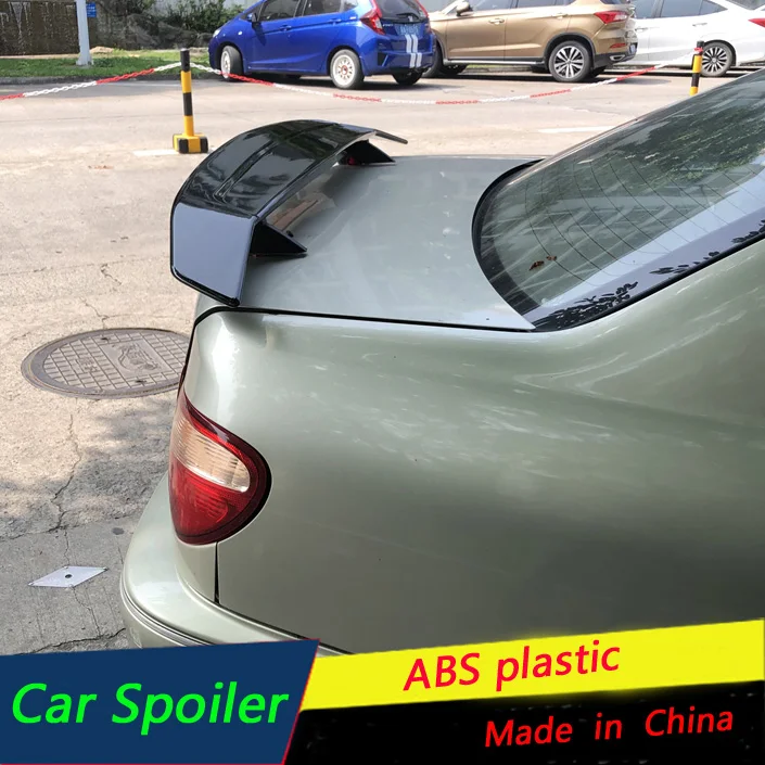 

Universal Sedan For Nissan Sunny 2002-2005 Spoiler High Quality ABS Material Car Rear Wing Trunk Spoiler Sport Black/white Color