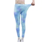 Женские штаны LJCUIYAO, обтягивающие спортивные сексуальные штаны для йоги, эластичная ткань, тренировка, фитнес, модная одежда, чернильно-синяя Цветочная одежда