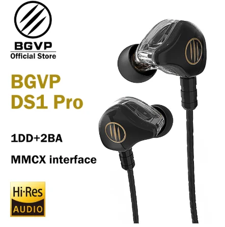 Auriculares BGVP DS1 PRO Hi Fi 1DD + 2BA фирма &quothíbrida en la ореха tipos de IEM OCC con Мик/OCC Позолоченные