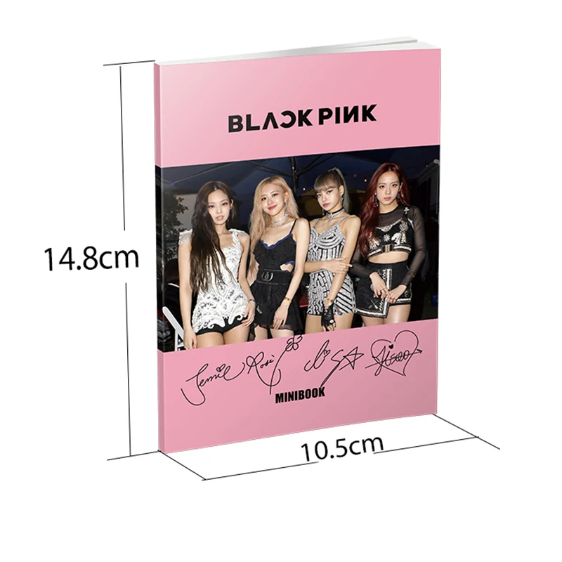 Kpop BLACKPINK JENNIE JISOO LISA ROSE альбом Фотокнига Мода K-pop черный розовый маленький фотоальбом фото плата, вентиляторы сувенир