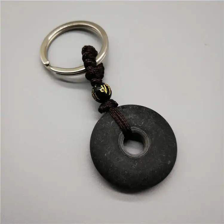 Черный камень Бянь энергия здоровья брелок/лечение выпадения волос