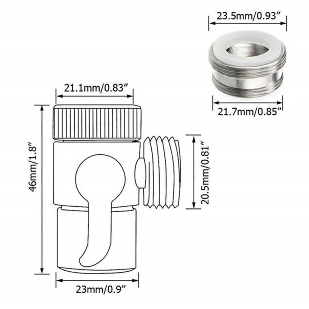 Faucet Diverter External Water Dispenser Washing Machine Shower Hose Adapter Valve Sink Tap Splitter | Обустройство дома