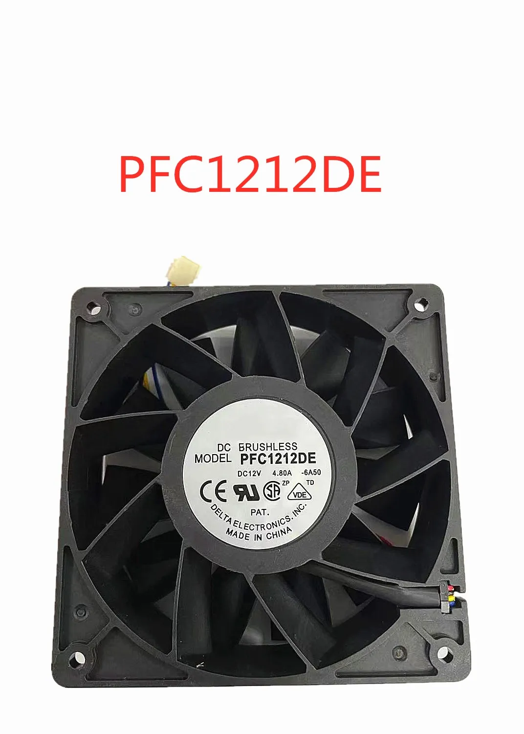

For Delta PFC1212DE 6C1M DC 12V 4.80A 120x120x38mm Server Cooling Fan